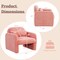 Modern Accent Chair with Waist Pillow and Armrests for Living Room Bedroom
